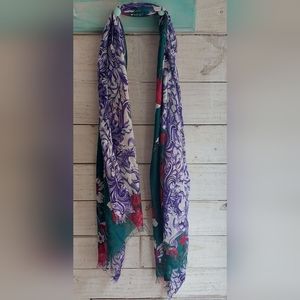Womens scarf polyester floral